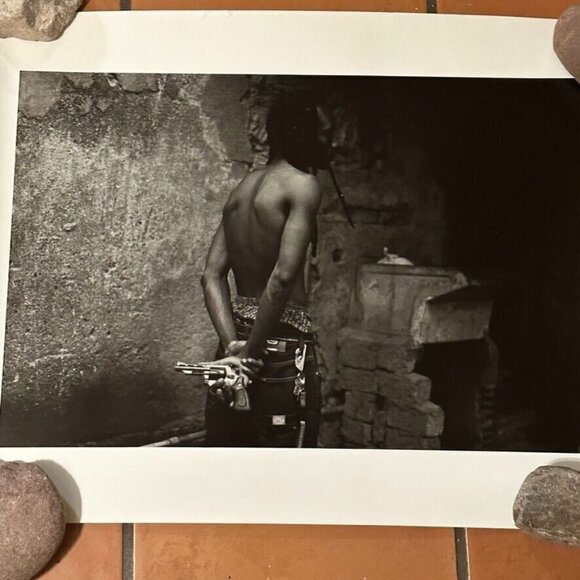 Fine Art Photograph Silver Gelatin Print Janine Gordon Signed 20x24" B/W Gangs - Picture 3 of 6